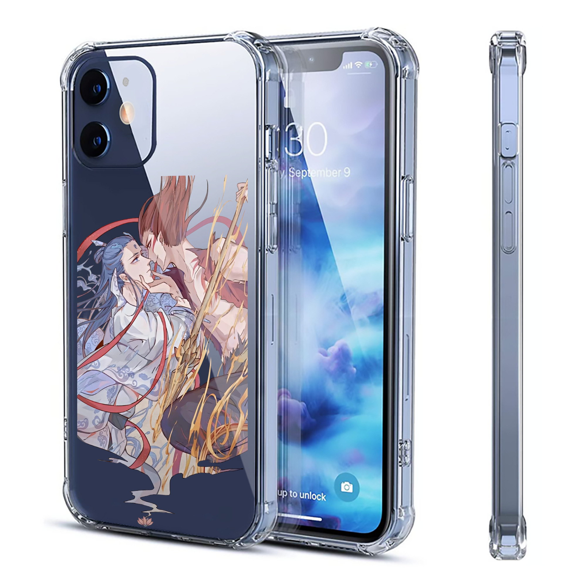 （画像用） Ne Zha 2 ナタ 魔童の大暴れ 【iPhone 12シリーズ対応】透明スマホケース（クリアソフトケース）
